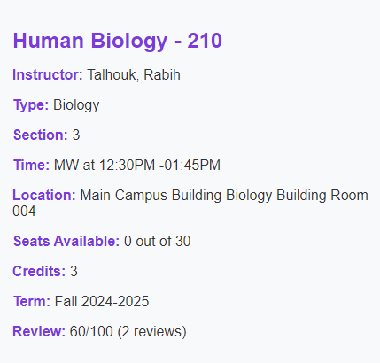 Course Information